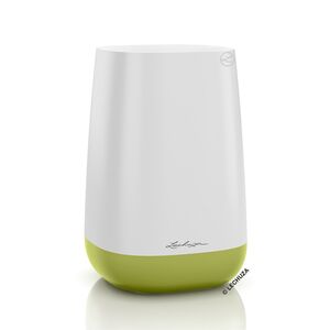 LECHUZA YULA Flower Διακοσμητικό Βάζο-Ανθοδοχείο 14x14x21cm White-Green Γερμανίας