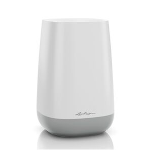 LECHUZA YULA Flower Γλάστρα 14x14x21cm Αυτοποτιζόμενη White-Grey Γερμανίας