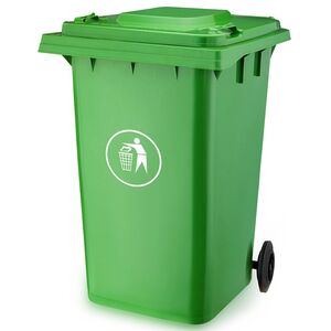 Κάδος Απορριμάτων 360lt με Ρόδες 71x85x112cm Πλαστικός ΒΑΡΕΟΥΣ ΤΥΠΟΥ 20kg Επαγγελματικός/Οικιακός Κήπου Πράσινος