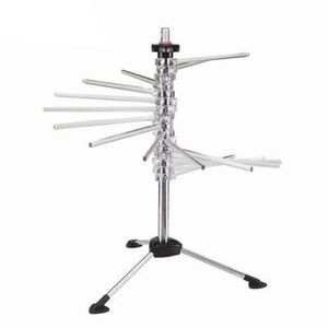 SHULE Στεγνωτήρι Ζυμαρικών Design με 16 Ράβδους MAX Αντοχή 2kg Βάση Ανοξείδωτο Ατσάλι (INOX)-Πλαστικοί Ράβδοι Διάφανο