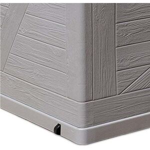 TOOMAX Ιταλίας Μπαούλο Αποθήκευσης 120x56x63cm 420lt Πλαστικό 8.5kg MULTIBOX WOOD Warm Grey