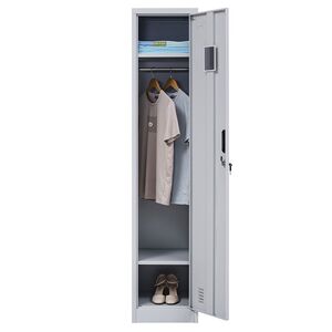 STEELEN Μεταλλική Ντουλάπα-Φοριαμός (Locker) 38x45x181cm Μονόφυλλη 23.5kg Πάχος 0.4mm Ανοικτό Γκρι 2 Ράφια- 3 Αποθηκευτικοί Χώροι ΧΩΡΙΣ ΠΟΔΙΑSTEELEN Μεταλλική Ντουλάπα-Φοριαμός (Locker) 38x45x181cm Μονόφυλλη 23.5kg Πάχος 0.4mm Ανοικτό Γκρι 2 Ράφια- 3 Αποθηκευτικοί Χώροι ΧΩΡΙΣ ΠΟΔΙΑ