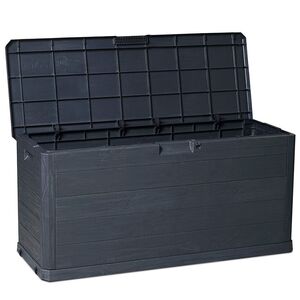 TOOMAX Ιταλίας Πλαστικό Μπαούλο 117x45x56cm 280lt 6.8kg MULTIBOX WOODY'S LINE ANTHRACITE TUV/GS