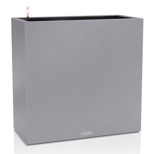 LECHUZA Canto WIDE 80 Επιδαπέδια Γλάστρα 79x37x76cm Αυτοποτιζόμενη Γκρι Όψη Φυσική Πέτρα Γερμανίας