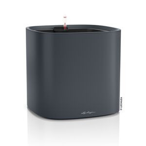 LECHUZA PILA Color Planter Γλάστρα 35.5x35.5x32.5cm ΑΥΤΟΠΟΤΙΖΟΜΕΝΗ με Δοχείο Φύτευσης Slate Grey Γερμανίας/German Design Award 2021