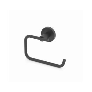 TEKNO-TEL Χαρτοθήκη WC 15x6x9cm Αλουμινίου Μαύρη Matte