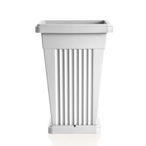 Γλάστρα Βαρέως Τύπου 40x40x59cm Πλαστική 50lt Λευκή PIRAMIDE BAMA Ιταλίας