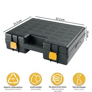 Εργαλειοθήκη Επαγγελματική Πλαστική 37.2x31.4x10cm με Χειρολαβή 0.90kg Μαύρο-Πορτοκαλί Artplast Ιταλίας