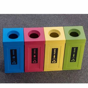 VIOMES Ελλάδας Αυτοκόλλητη Ετικέτα Premium 8.5x33cm Αδιάβροχη με Σήμανση για Κάδους Ανακύκλωσης "Γυαλί" Μαύρη Διάφανη