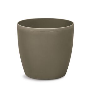 PLASTONA Caspo Γλάστρα ROTO MAT Ø22 Πλαστικό Γκρι Καφέ Ελλάδας