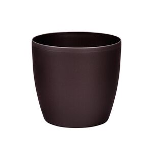 PLASTONA Caspo Γλάστρα ROTO MAT Ø22 Πλαστικό Καφέ Ελλάδας