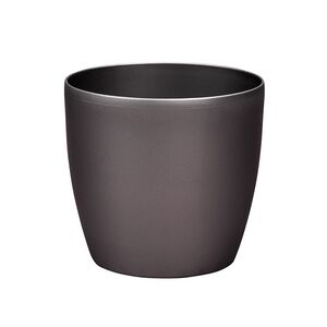PLASTONA Caspo Γλάστρα ROTO MAT Ø28 Πλαστικό Ανθρακί Ελλάδας