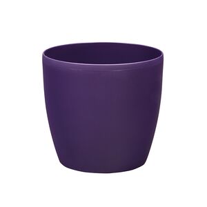 PLASTONA Caspo Γλάστρα με Ρόδες ROTO MAT Ø35 Πλαστικό Μωβ Ελλάδας