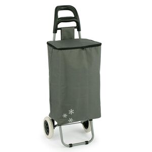 VESTA Καρότσι Λαϊκής με Ισοθερμικό Σάκο/Cooler 32lt Μεταλλικό 35x28x92cm Αντοχής 15kg Γκρι