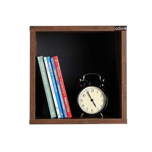 Ράφι Τοίχου Διακοσμητικό Κουτί 33x19x33cm Ξύλινο Oslo Walnut 3.11kg RAF033OO