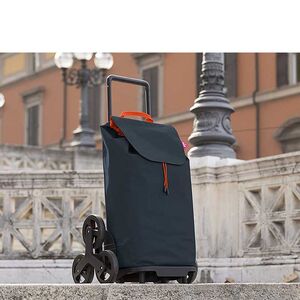 GIMI Ιταλίας Καρότσι Λαϊκής 52lt 41x35x93cm Μεταλλικό Αντοχή 30kg με Σάκο Πολυεστέρα Γκρι Σκούρο TRIS