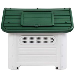 VESTA Σπίτι Σκύλου Large 72x87x75.5cm 8.6kg Λευκό Πάγου-Πράσινο