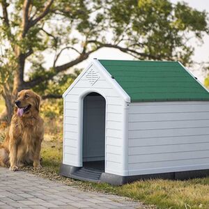 VESTA Σπίτι Σκύλου XXLARGE 123x110x114cm 24kg Λευκό Πάγου-Πράσινο