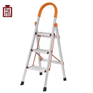 VESTA Σκαλοσκαμπό 3 Σκαλοπάτια 100% Αλουμινίου 48x73x113cm MAX Αντοχή Βάρους 150kg Βάρος 2.95kg ΕΝ131