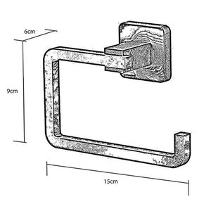 TEKNO-TEL Χαρτοθήκη WC 15x6x9cm Αλουμινίου Λευκή Matte
