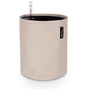 LECHUZA TRENDCOVER 32 Γλάστρα με Επιφάνεια Vegan Δέρμα Ø32x33cm Αυτοποτιζόμενη με Δοχείο Φύτευσης Κρεμ Γερμανίας