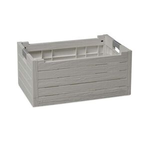 TOOMAX Ιταλίας Τελάρο Πολλαπλών Χρήσεων 59x39x28cm Πτυσσόμενο Χωρητικότητα 50lt Αντοχή 60kg Πλαστικό Όψη Ξύλου 2.37kg Γκρι FLORIDA