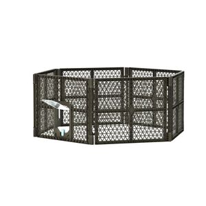 VESTA Κλουβί Περιορισμού και Περίφραξης Κατοικιδίου  151x171x66.7cm Πλαστικό 8.26kg Hexahedral Καφέ