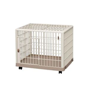 VESTA Κλουβί Περιορισμού και Περίφραξης Κατοικιδίου 65x50x56cm Πλαστικό ABS με Ρόδες 7.5kg PetCage 1 Small/Medium Μπεζ