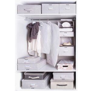 ORDINETT Ιταλίας Θήκη Φύλαξης Ρούχων 60x135cm Πολυεστέρας Floral Beauty