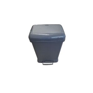 Κάδος Απορριμμάτων 38lt 37x24x54cm Πλαστικός με Πεντάλ Άνθρακι Soft Close
