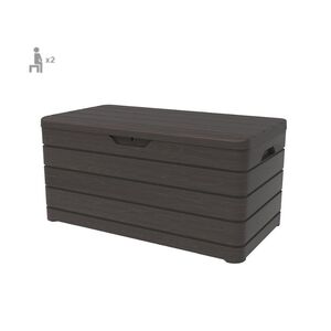 TOOMAX Ιταλίας Πλαστικό Μπαούλο Αποθήκευσης 500lt 12kg 130x65x64cm MASSIF Καπάκι-Κάθισμα 2 Ατόμων DOLOMITI 500L Brown