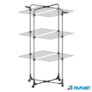 FILPLAST Απλώστρα Τηλεσκοπική 72x72x136cm 3 Επιπέδων Μεταλλική Τροχήλατη 34m Άπλωμα Βάρος 4.7kg MAGNETIC 34 Ιταλίας