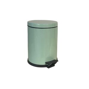 VESTA Κάδος Μπάνιου 5lt με Πεντάλ Ø20.5x28cm Μεταλλικός Μέντα