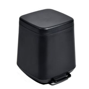 Σετ Κάδος Μπάνιου με Πεντάλ 7lt και Πιγκάλ Πλαστικό SOFT CLOSE Μαύρο Ελλάδας