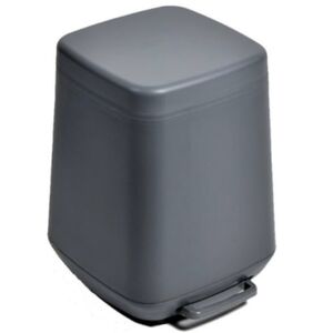 Σετ Κάδος Μπάνιου με Πεντάλ 7lt και Πιγκάλ Πλαστικό SOFT CLOSE Ανθρακί Ελλάδας