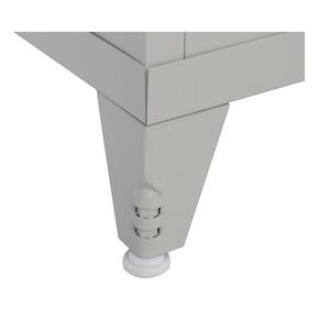 STEELEN LITE Μεταλλική Ντουλάπα 90x40x190cm Πάχους 0.4mm με 4 Ράφια και Ρυθμιζόμενα Πόδια - 5 Αποθηκευτικοί Χώροι