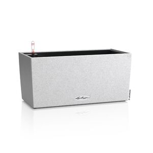 LECHUZA Balconera Stone 40 Ζαρντινιέρα 40x19x19cm Αυτοποτιζόμενη με Δοχείο Φύτευσης Quartz White Γερμανίας