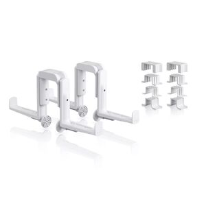 LECHUZA DUO Βάση Μπαλκονιού Σετ 2 Τεμαχίων με 4 Αντάπτορες για Ζαρντινιέρες BALCONERA ΛΕΥΚΟ MAX Αντοχή 35kg