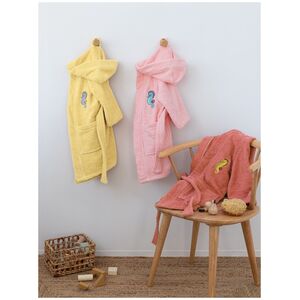 Palamaiki Μπουρνούζι με Κουκούλα Kids Bath TAMI PINK 4-6 Ροζ