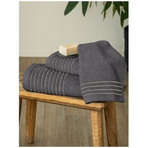 Palamaiki Σετ Πετσέτες (30X50, 50X90, 70X140) SER GREY Γκρι