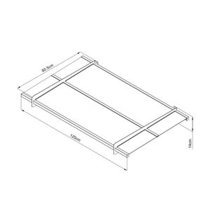 VESTA Στέγαστρο Πόρτας/Παραθύρου 120x80cm Αλουμίνιο Πάχους 2.5mm Πολυκαρμπονικό Πάνελ Πάχους 3mm 13kg Ανθρακί - Διάφανο