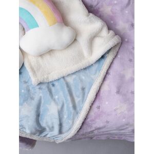 Palamaiki Κουβέρτα Λίκνου Flannel Fleece 80x90 SKY GIRL Μωβ