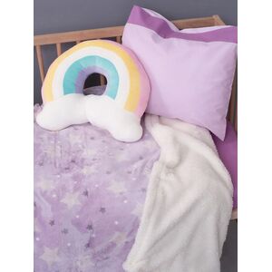 Palamaiki Κουβέρτα Λίκνου Flannel Fleece 80x90 SKY GIRL Μωβ