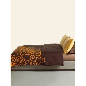 Palamaiki Κουβέρτα Cotton Rich 160x260 SILVESTRE ORANGE/BROWN Καφέ