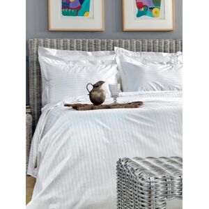 Palamaiki Παπλωματοθήκη White Comfort 300TC 160x240 WHITE STRIPES Λευκό