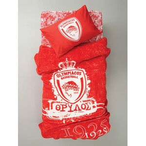 Palamaiki Κουβέρτα Βελουτέ Μονή Olympiacos B.C. 155x215 VELOUR/3