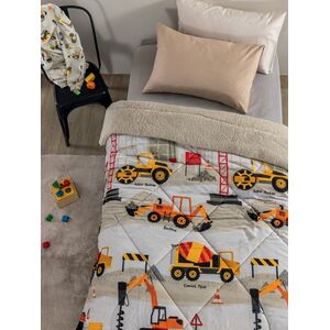 Palamaiki Κουβερτοπαπλωμα Μονό 160x220 SW101 Μπεζ