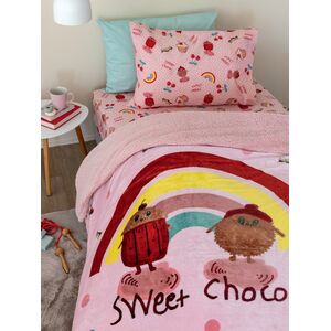 Palamaiki Κουβερτοπαπλωμα Μονό 160x220 SW103 Ροζ