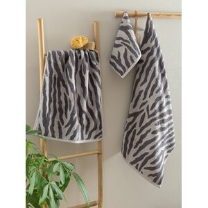 Palamaiki Πετσέτα Προσώπου Towels Collection 50x90 ZEB GREY Γκρι