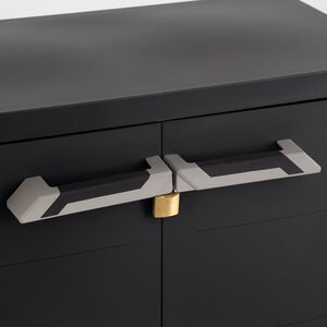 TOOMAX Ιταλίας MOB PRIME Πλαστική Ντουλάπα 66x40x88cm 5.64kg με Ράφια και Πόδια  MAX Αντοχή 15kg Μαύρο